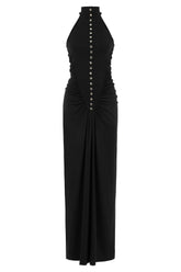 Halter Neck Maxi Dress with Drape Details
